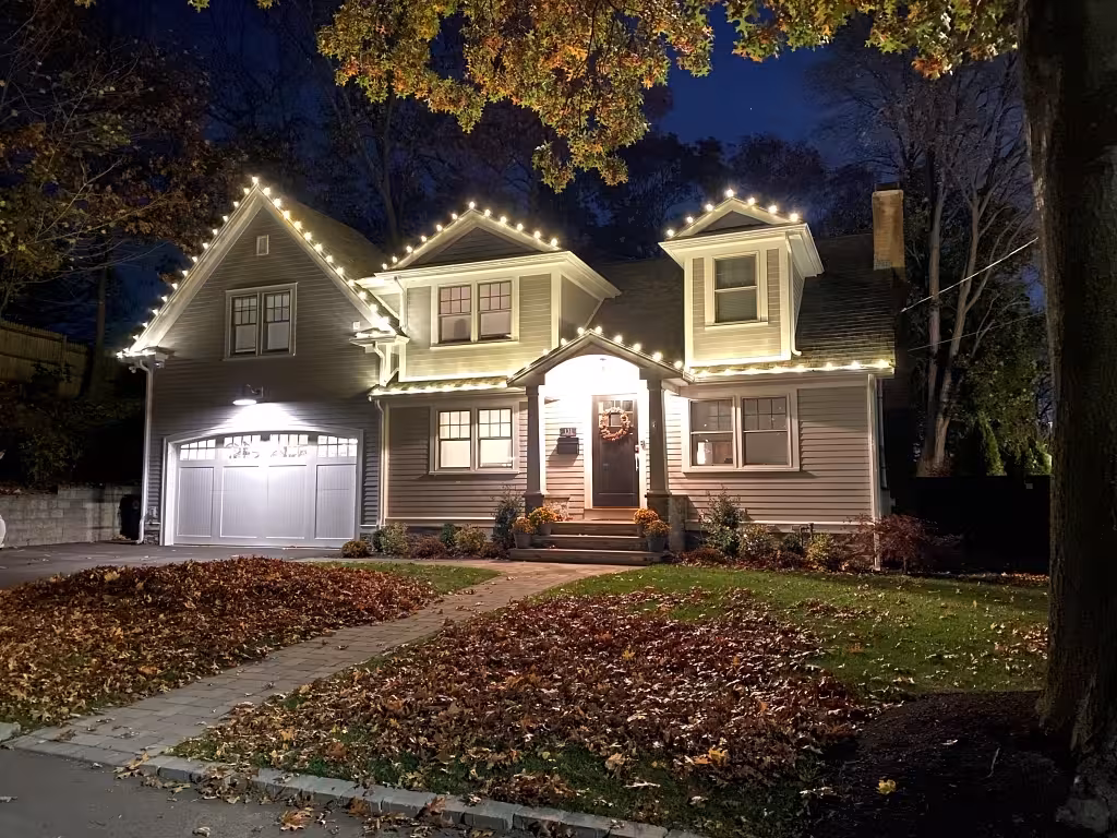 Professional residential christmas light installation in Bennington, New Hampshire — Residential Christmas Display