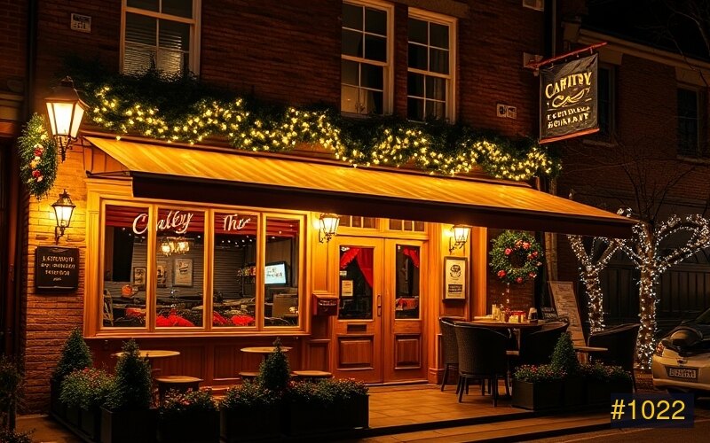 Restaurants holiday lighting