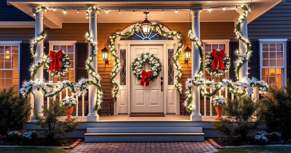 Red, White & Blue C9 Bulb Displays: How New Hampshire Homes Light Up for the 4th of July